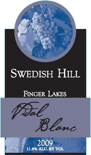 Swedish Hill 2009 Vidal Blanc