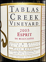Tablas Creek 2005 Esprit de Beaucastel