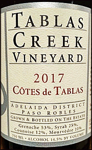 Tablas Creek 2017 Cotes de Tablas