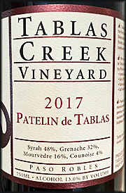 Tablas Creek 2017 Patelin de Tablas