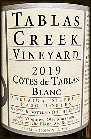 Tablas Creek 2019 Cotes de Tablas Blanc