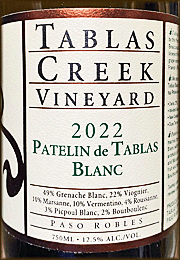 Tablas Creek 2022 Patelin de Tablas Blanc