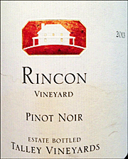 Talley 2013 Rincon Pinot Noir