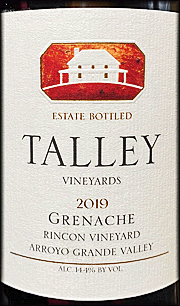 Talley 2019 Rincon Vineyard Grenache