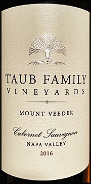 Taub 2016 Mt. Veeder Cabernet Sauvignon