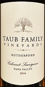 Taub Family 2016 Rutherford Cabernet Sauvignon