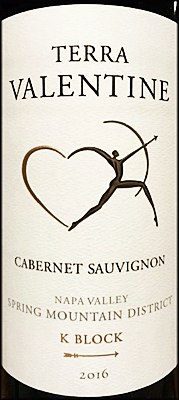 Terra Valentine 2016 K Block Cabernet Sauvignon