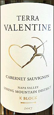 Terra Valentine 2017 K Block Cabernet Sauvignon