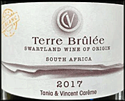 Terre Brulee 2017 Chenin Blanc