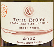 Terre Brulee 2020 Chenin Blanc