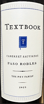 Textbook 2023 Paso Robles Cabernet Sauvignon