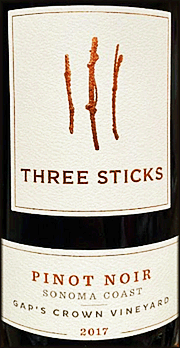Three Sticks 2017 Gap's Crown Pinot Noir