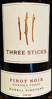 Three Sticks 2018 Durell Pinot Noir