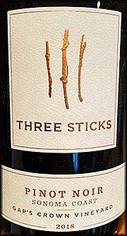 Three Sticks 2018 Gap's Crown Pinot Noir