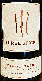 Three Sticks 2018 William James Pinot Noir
