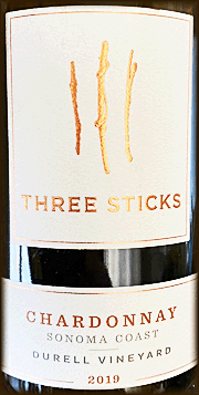 Three Sticks 2019 Durell Vineyard Chardonnay