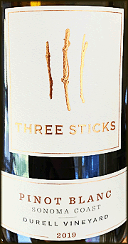 Three Sticks 2019 Pinot Blanc