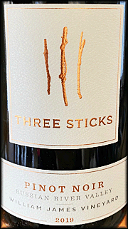 Three Sticks 2019 William James Pinot Noir