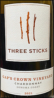 Three Sticks 2021 Gap's Crown Chardonnay