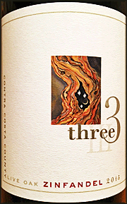 Three 2015 Live Oak Zinfandel