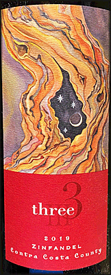 Three Wine 2019 Red Label Zinfandel