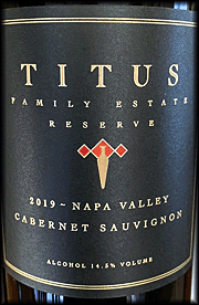 Titus 2019 Family Reserve Cabernet Sauvignon