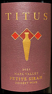 Titus 2021 Petite Sirah Port Style Wine