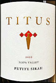 Titus 2022 Petite Sirah