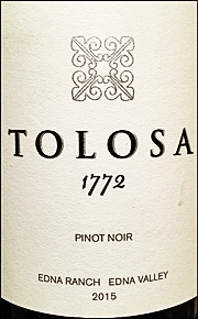 Tolosa 2015 1772 Edna Ranch Pinot Noir