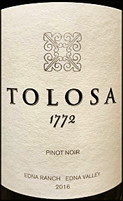 Tolosa 2016 1772 Edna Ranch Pinot Noir