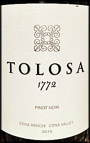 Tolosa 2018 1772 Edna Ranch Pinot Noir