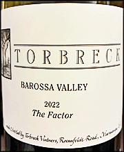 Torbreck 2022 The Factor Shiraz