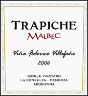 Trapiche 2006 Vina Federico Villafane Malbec