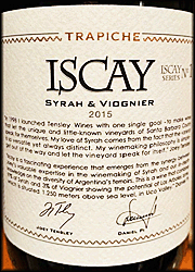 Trapiche 2015 Iscay Syrah