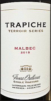 Trapiche 2018 Terroir Series Finca Orellana Malbec