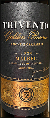 Trivento 2020 Golden Reserve Malbec