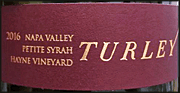 Turley 2016 Hayne Petite Sirah