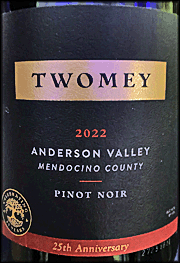 Twomey 2022 Anderson Valley Pinot Noir