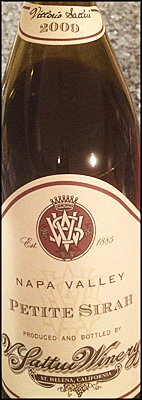 V Sattui 2009 Petite Sirah