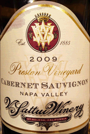 V Sattui 2009 Preston Cabernet Sauvignon