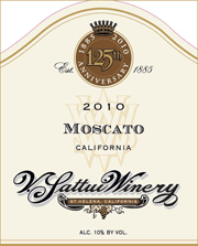 V Sattui 2010 Moscato