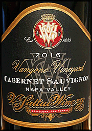 V Sattui 2016 Vangone Cabernet Sauvignon