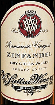 V Sattui 2017 Ramazzotti Zinfandel