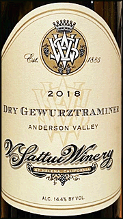 V Sattui 2018 Gewurztraminer