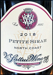 V Sattui 2018 Petite Sirah