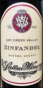 V Sattui 2019 Dry Creek Zinfandel