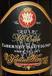 V Sattui 2019 Mt. Veeder Cabernet Sauvignon