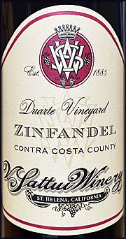 V Sattui 2020 Duarte Zinfandel