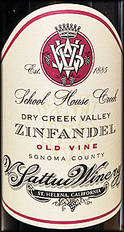 V. Sattui 2020 School House Creek Zinfandel