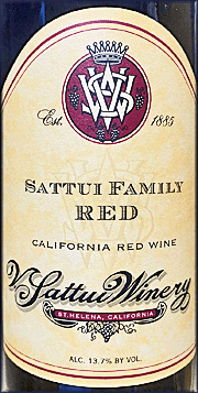 V. Sattui 2021 Family Red